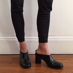 Creatures of Comfort Black Leather Mule 37-37.5